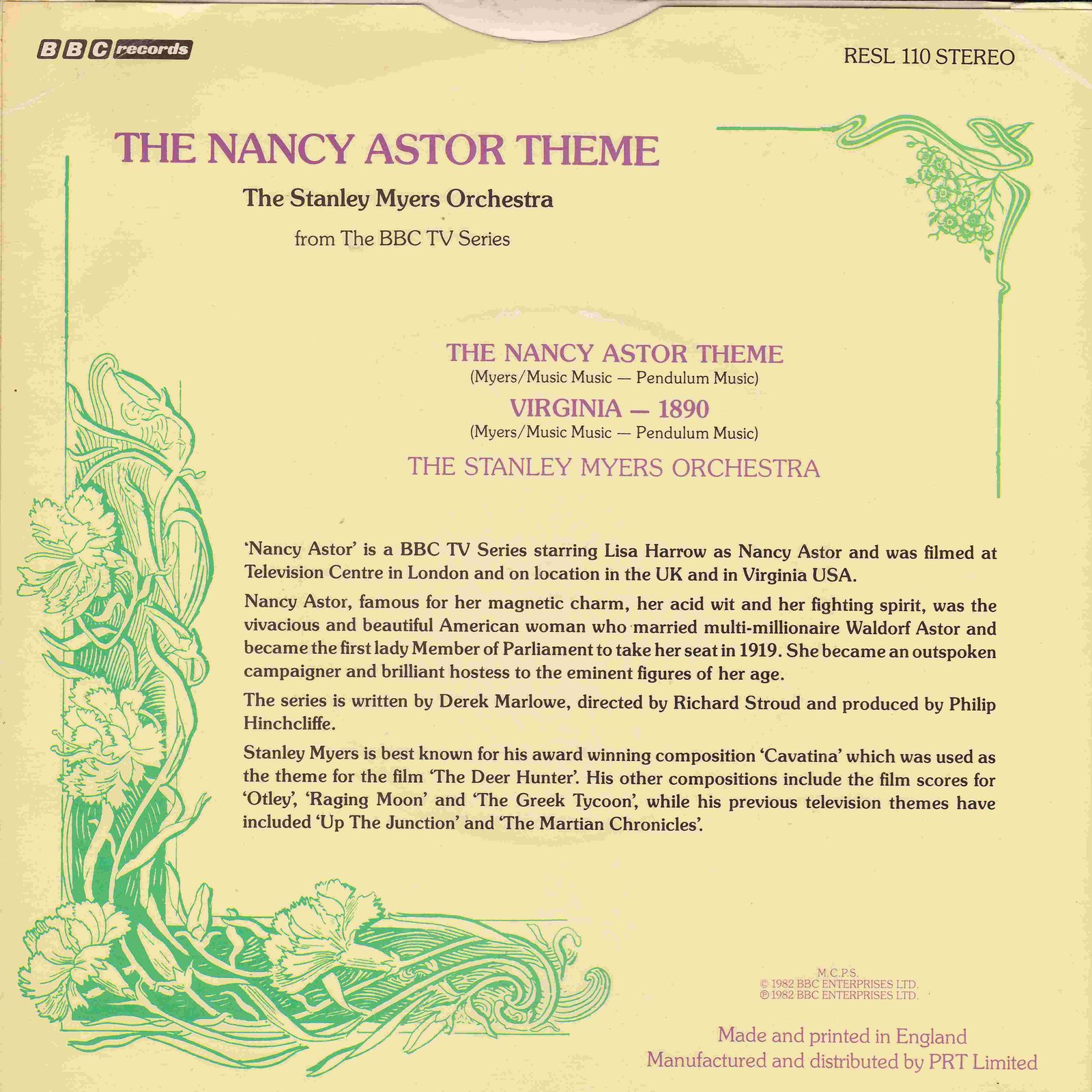 Back cover of RESL 110